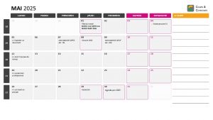 agenda mai 2025